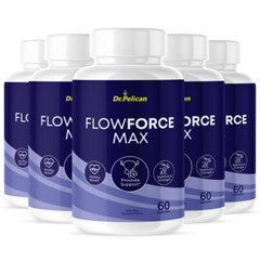 Flowforce Max- Support Supplement for Men – Urinary & Bladder Health-5 Bottles