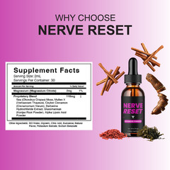 Nerve Reset Nootropic Drops, NerveReset Advanced Formula (2oz)