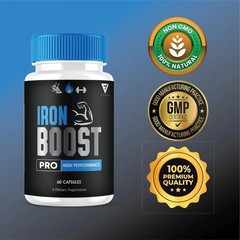 Iron Boost Pro High Performance Supplement, IronBoost ( 180 Capsules ) USA