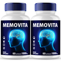 Memovita Capsules, Official Supplement for Brain Health & Memory (2 Pack)