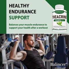 Theacrine 100mg Improve Brain Function Lower Blood Lipids Cholesterol 30-120Caps
