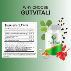 (3 Pack) GutVitali Digestive Support, Gut Vitali Supplement (180 Chewables)