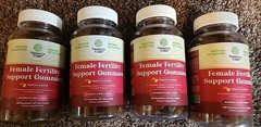 Lot of 4 Fertility Gummies for Women Trying to Conceive Vegan Non-GMO 120ct Each