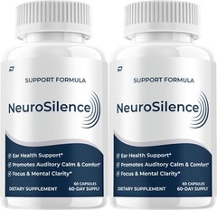 (2 Pack) NeuroSilence Supplement Capsules – Neuro Silence Natural Blend Memory