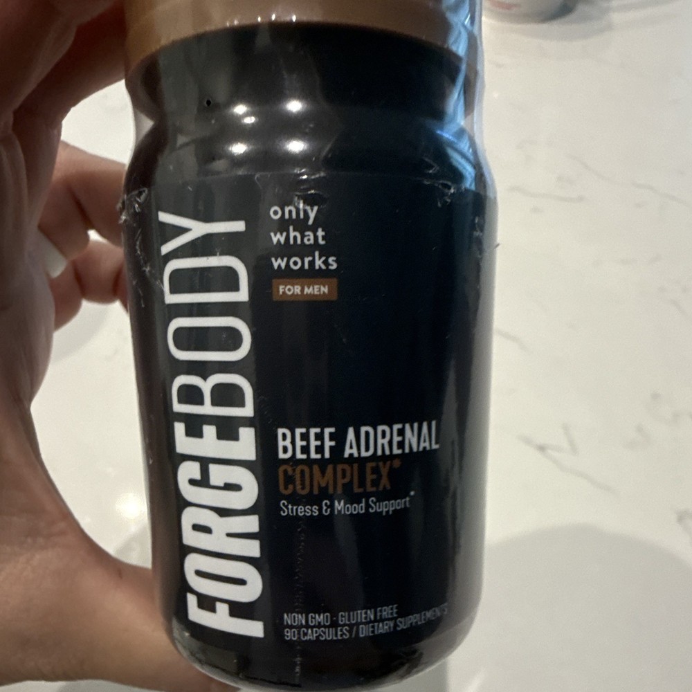 ForceBody Beef Adrenal Complex Stress & Mood Support Non-GMO Gluten-Free 90