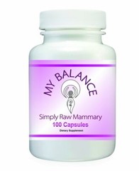 Simply Raw MAMMARY Glandular for Women&rsquo;s Health. Hormonal Support, 400 mg, 90 Ct