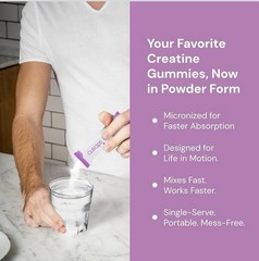 Create Creatine Monohydrate Powder Mixed Berry 5g Sugar-Free Vegan 30 Packs
