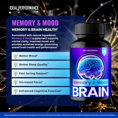 BrainMemoryMood Brain Memory Mood Nervous System Health Supplement – 60 Capsules
