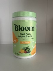 Bloom Greens & Superfoods Mango Flavored Powder Digestion Bloating Energy 5.4oz