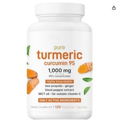 2 BOTTLES–Micro Ingredients Turmeric Curcumin|95% Curcuminoids w/ Black Pepper