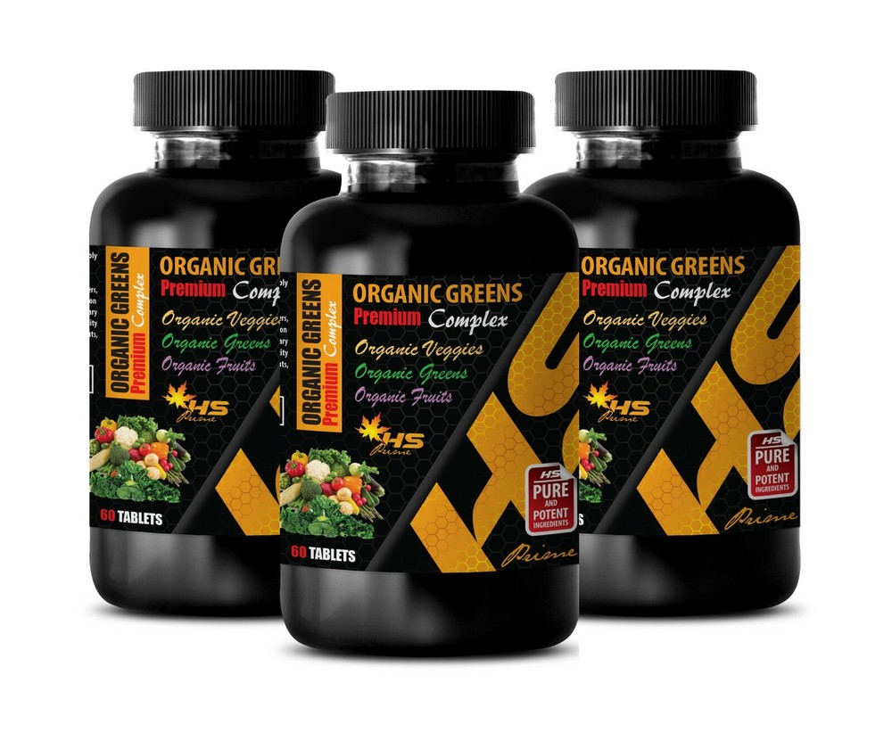 immune support system strength ORGANIC GREENS COMPLEX anti-inflammatory 3 BOTTLE