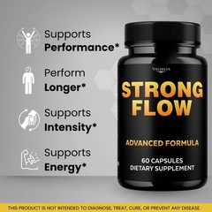 StrongFlow Prostate Urinary Support Men Supplement Capsules 3 Pack 180Ct