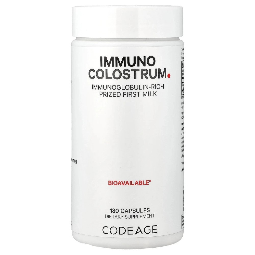 Codeage Immuno Colostrum, 180 Capsules (500 mg per Capsule)