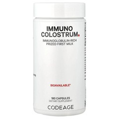 Codeage Immuno Colostrum, 180 Capsules (500 mg per Capsule)