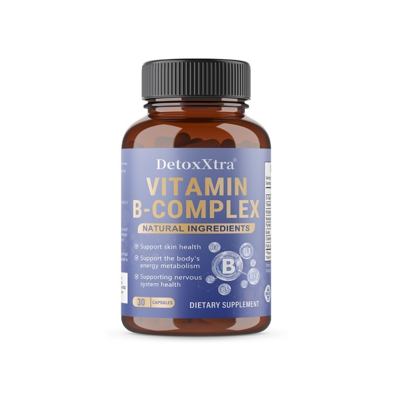 Vitamin B Complex,Complete B-Vitamin for Energy&Skin Wellness Support 30~120Caps
