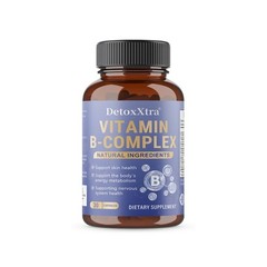Vitamin B Complex,Complete B-Vitamin for Energy&Skin Wellness Support 30~120Caps