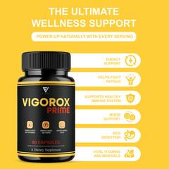 Vigorox Prime Max Performance Supplement, VigoroxPrime (60 Capsules)
