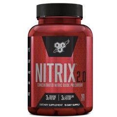 BSN NITRIX 2.0 Nitric Oxide Muscle Pump Blend w/ L-Citrulline and Creatine 90 Ct