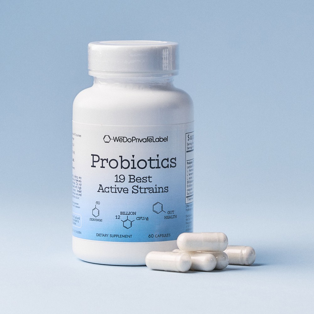Probiotics – Capsule, 19 Best Active Strains, 60 Capsules.