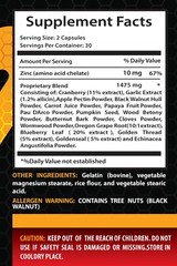 Blueberry Leaf – ANTI-PARASITE COMPLEX – Golden Thread 1Bot 60Caps