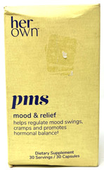 HerOwn PMS Mood & Relief Dietary Supplement 30 Capsules Exp: 3/2027+