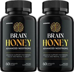 (2 Pack) Brain Honey Capsules – Advanced Formula Supplement Brain Health Support