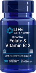 Life Extension BIOACTIVE FOLATE B12 90 VegCaps
