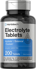 Electrolyte Tablets 200 Count Keto-Friendly NonGMO Hydration Supplement Horbaach