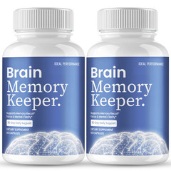 Brain Memory Keeper Capsules, Brain Supplements for Memory and Focus (2 Pack)