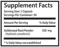 Goldenseal Tablets – Goldenseal Root Hydrastis 520mg – Urinary Tract Health 1B