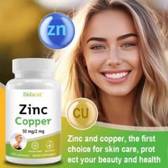 Zinc & Copper extract Capsules Antioxidant, Immune Support,Urinary Tract Health