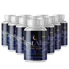 Rest Align- Sleep & Energy Support- 10 Bottles- 600 Capsules