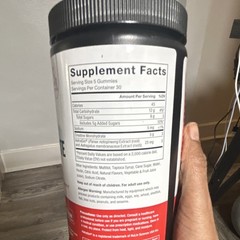 Force Factor Creatine Monohydrate Gummies Assorted Fruit Flavors 150 Count