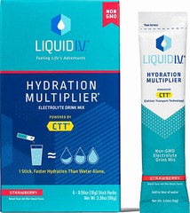 Liquid I.V. LVM6015 Electrolyte Hydration Drink Mix, Strawberry, 6-Ct. –
