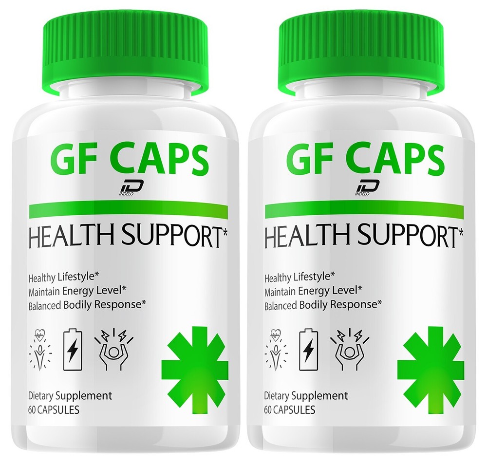 (2 Pack) GF Caps Capsules – GFCaps, All Natural Glycogen Support Support Energy
