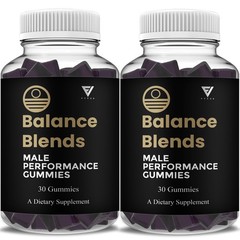 (2 Pack) Balance Blends Male Performance Gummies, BalanceBlends (60 Gummies)