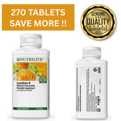 270 Tablets Lecithin-E (Vitamin E And Lecithin) Chewable Supplement Worldwide