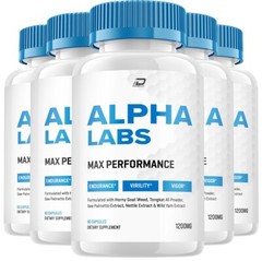 (5 Pack) Alpha Labs for Men Capsules – AlphaLabs Vitamin Complex Pills, Natural