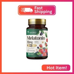 Melatonin 10mg Per Serving – Extra Strength Melatonin Supplements for Restful Sl