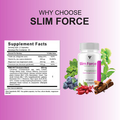 (5 Pack) Slim Force Advanced, SlimForce Weight Management Support (300 Capsules)