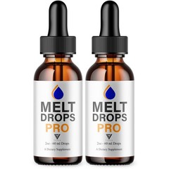 (2 Pack) Melt Drops Pro Supplement, Melt Drops Pro Weight Management (4oz)