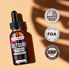 (2 Pack) Saltburn Liquid Drops – Salt Burn Drops Extra Strength Natural Blend