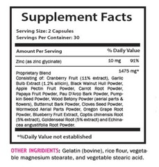 Pure Refreshing – ANTI-PARASITE COMPLEX – Wholesome Journey 3 Bottles 180 Capsul