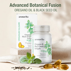 Oregano & Black Seed Oil Softgels – 10.000mg Carvacrol & 375mg Thymoquinone