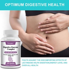 Digestive Enzyme Complex Gas, Constipation & Bloating Relief, Gut Health