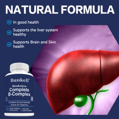 Bioactive Complete B-Complex, Heart, Brain and Nerve Support, Vegan Capsules