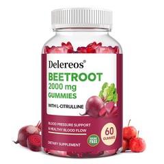 Beet Root 2000 Mg With L-Citrulline Blood Pressure Support 60 Gummies Sugar Free