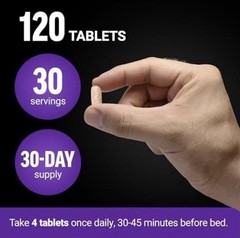 Force Factor Test X180 PM Nighttime Testosterone Booster Tablets 120 Made USA