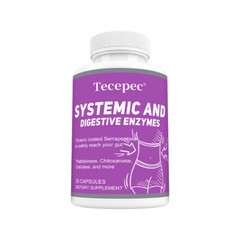 Systemic & Digestive Enzymes, Digestive & Gut Health, 30/60/120 Capsules