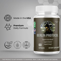 Berlin Protocol Advanced Wellness Supplement Capsules Daily 1 Pack 60Ct